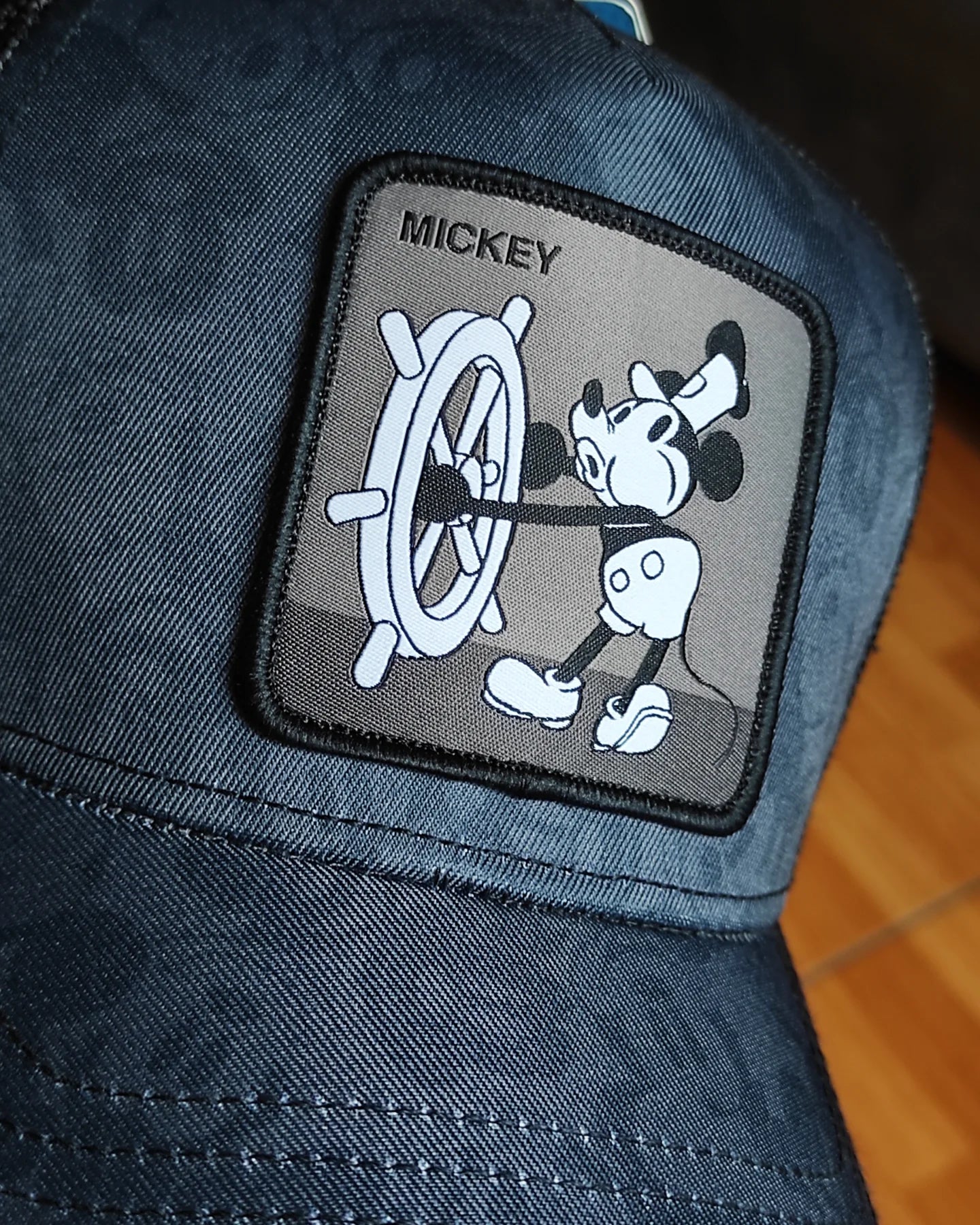 Capslab Disney Mickey Mouse Black Grey Trucker Snapback Hat