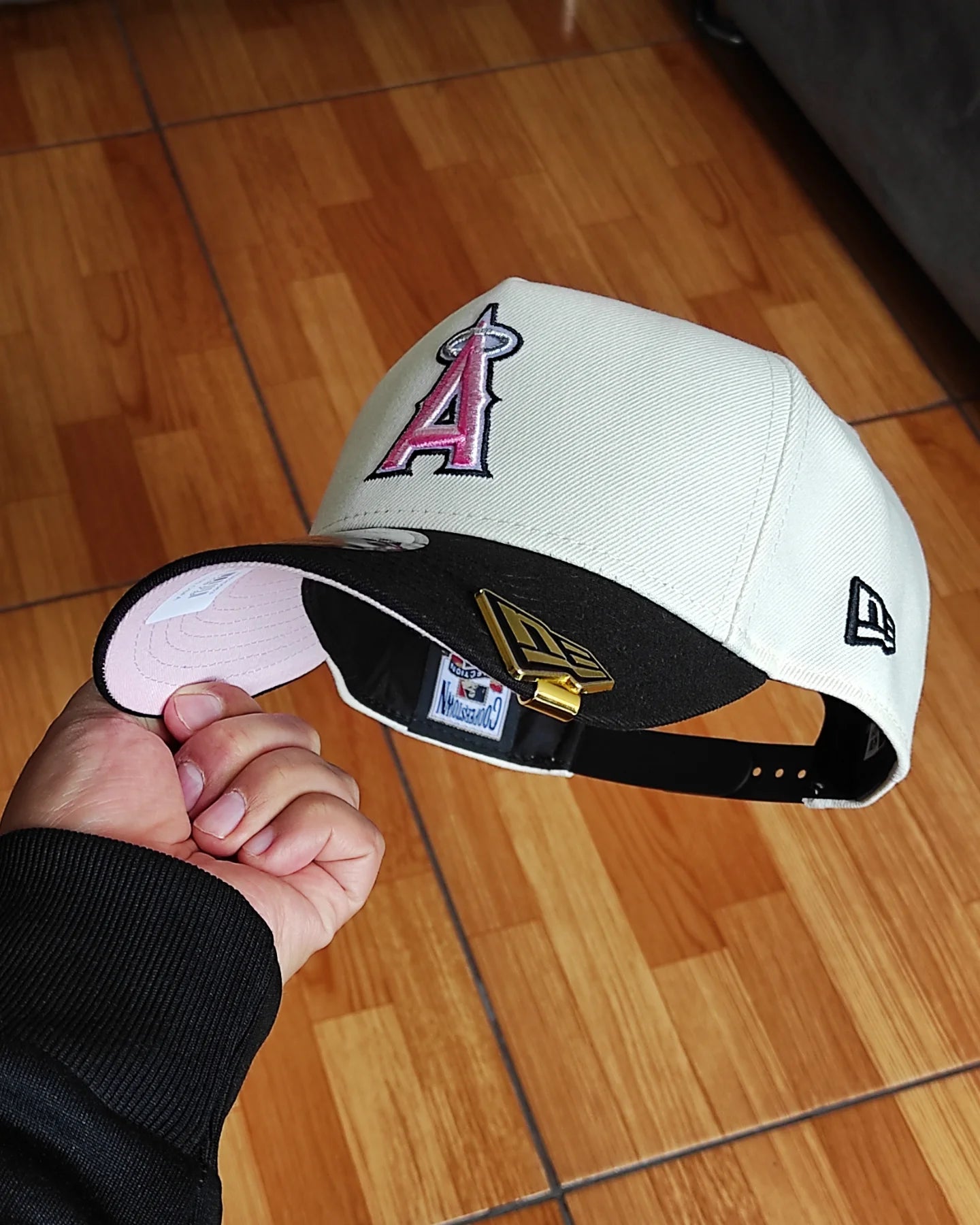 New Era Anaheim Angels 50 TH aniversario Chrome black 9FORTY A-FRAME