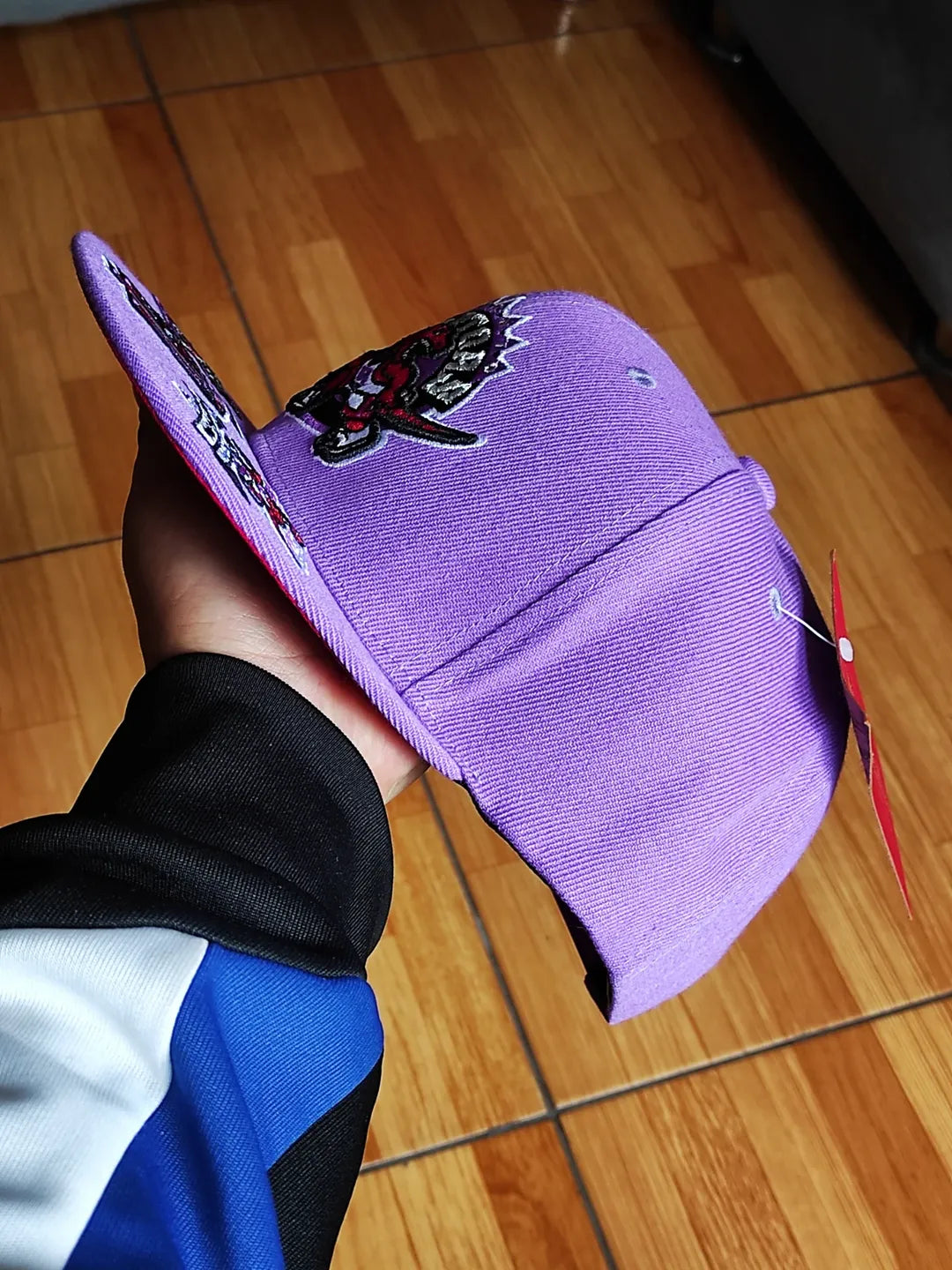 Toronto Raptors Mitchell & Ness NBA FRONT LOADED Snapback Hat- Purple