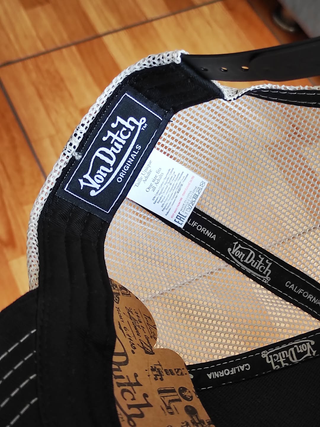 Gorra vondutch black trucker cap