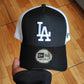 New Era Los Angeles Dodgers black white Trucker a-frame