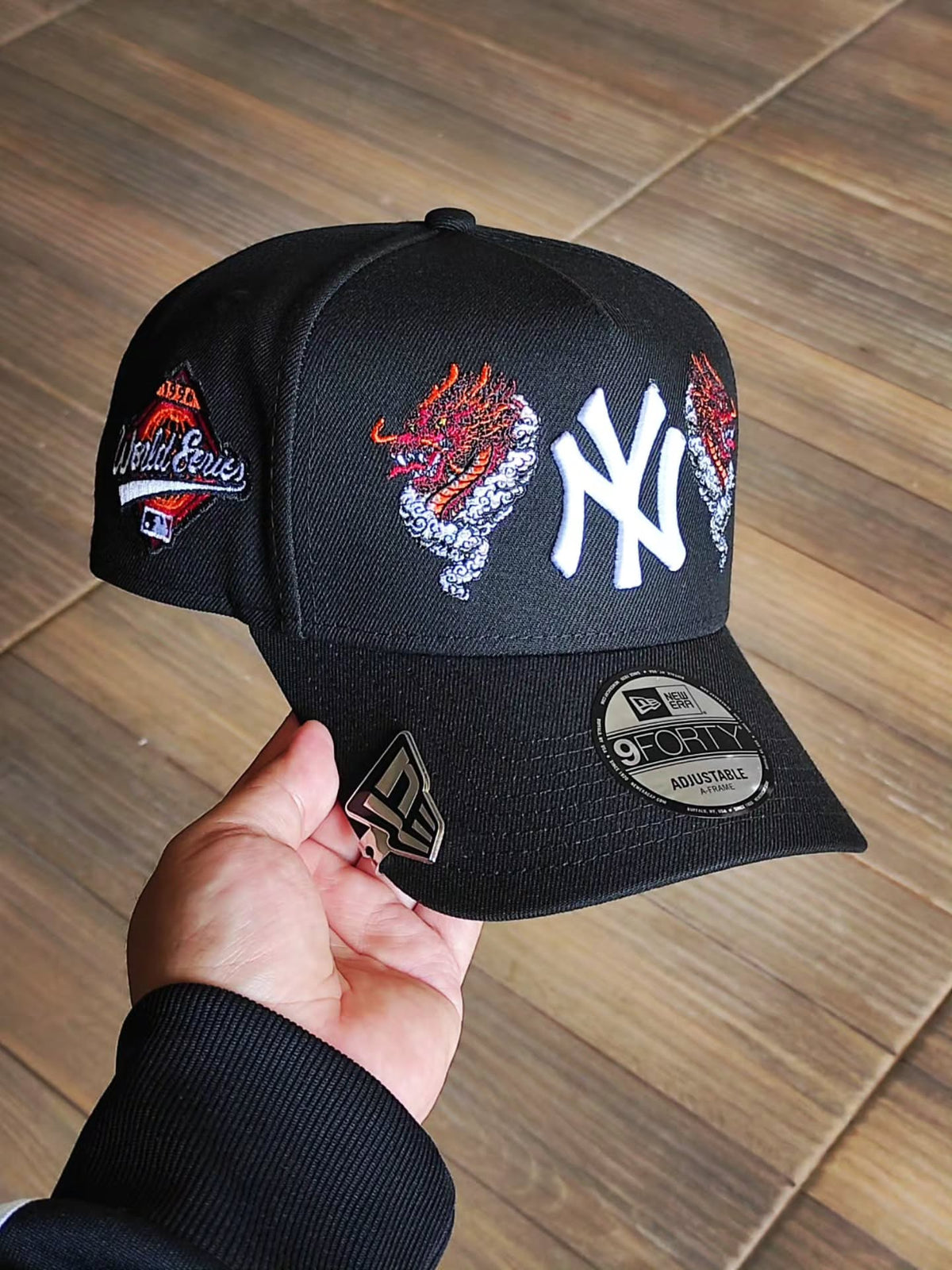 New Era New York Yankees World Series 1996 Dragon Black Prime Edition 9Forty A Frame Snapback Hat