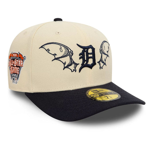 Gorra Detroit Tigers MLB Team Wings 59FIFTY Fitted Beige Claro