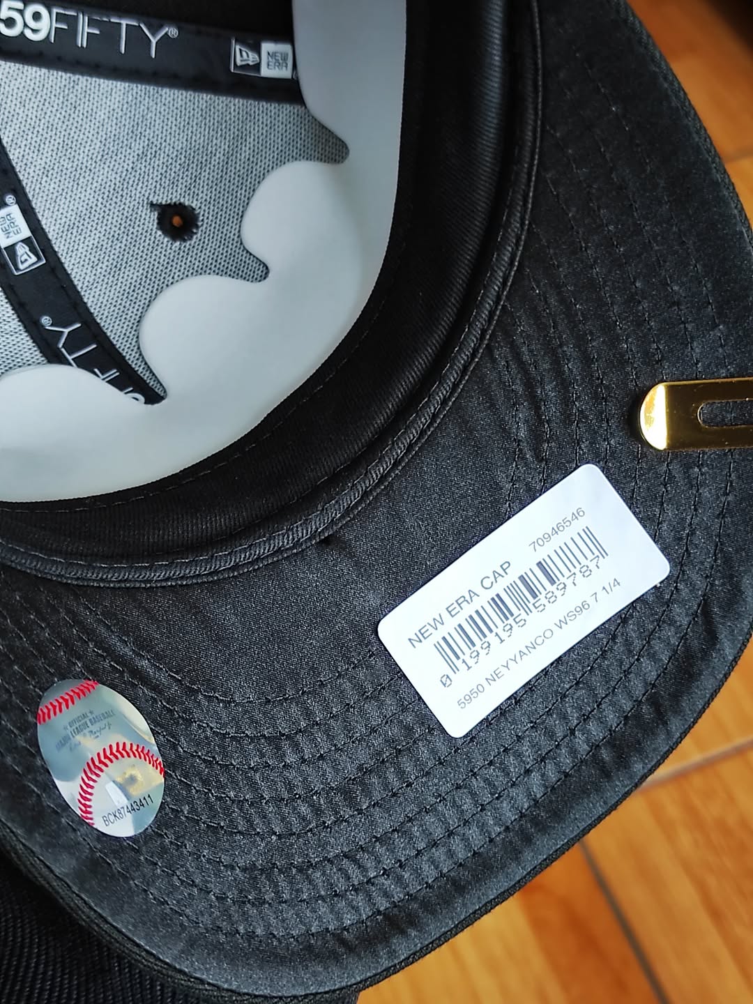 New Era New York Yankees script world series black titanio 59FIFTY