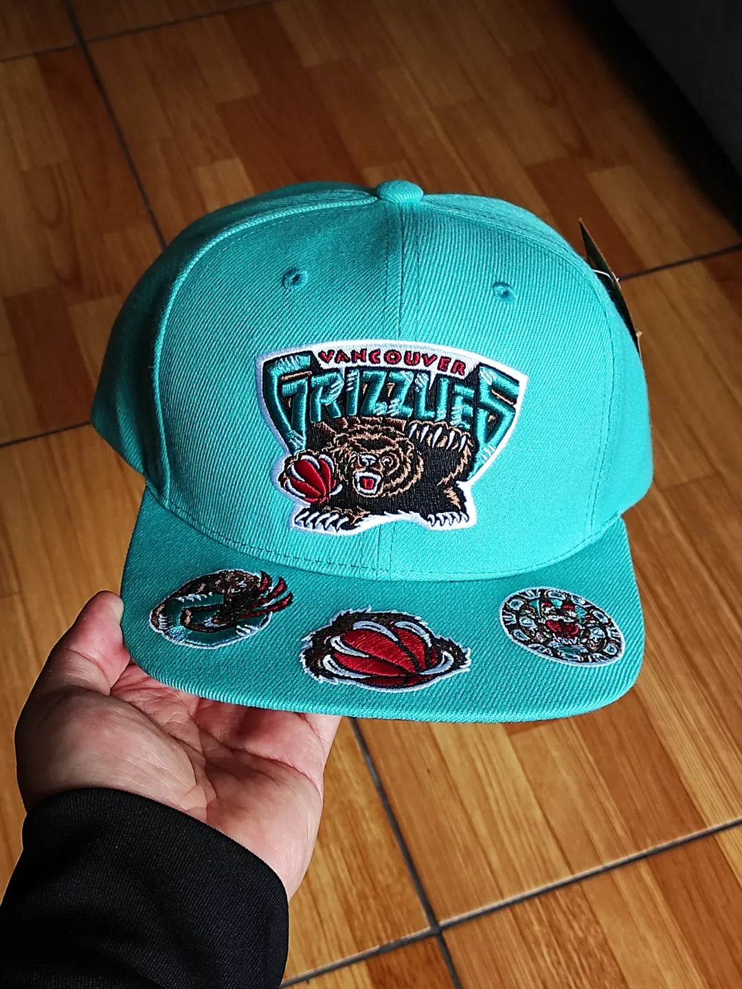 Vancouver Grizzlies Mitchell & Ness NBA FRONT LOADED Snapback Hat