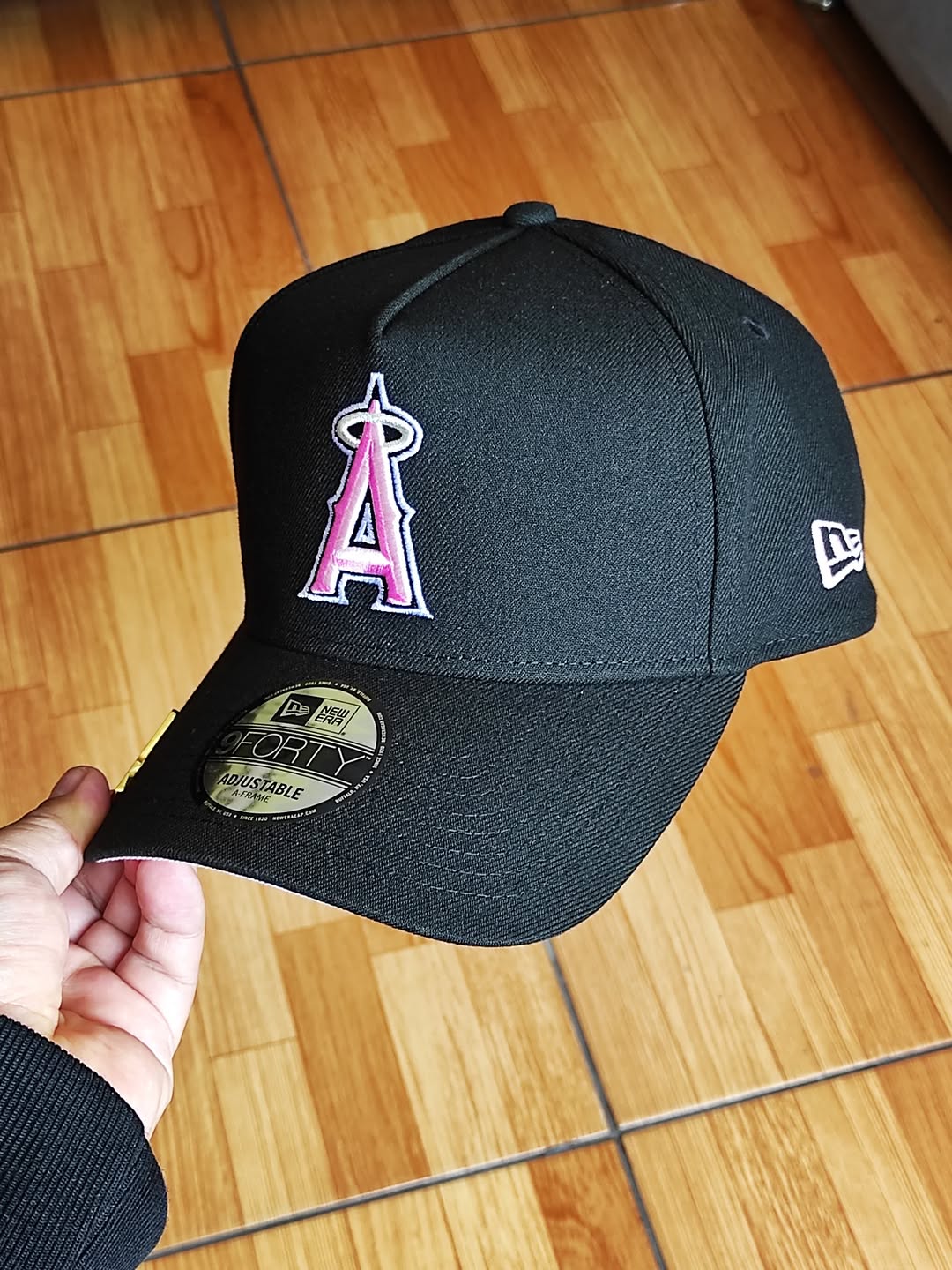 New Era Anaheim Angels 50th Anniversary Pink Edition 9Forty A Frame Snapback Hat