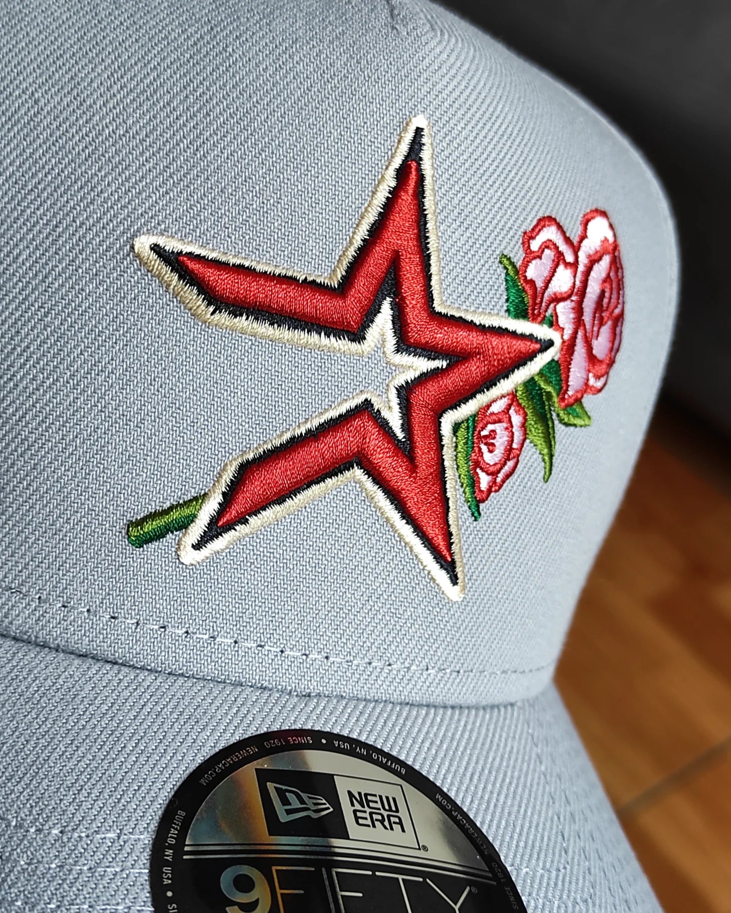 Houston Astros Rose PreCurvada 45th Anniversary New Era 9Fifty A-Frame Snapback