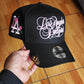 New Era Los Angeles Dodgers Script Black Pink Edition 9Forty A Frame Snapback Hat