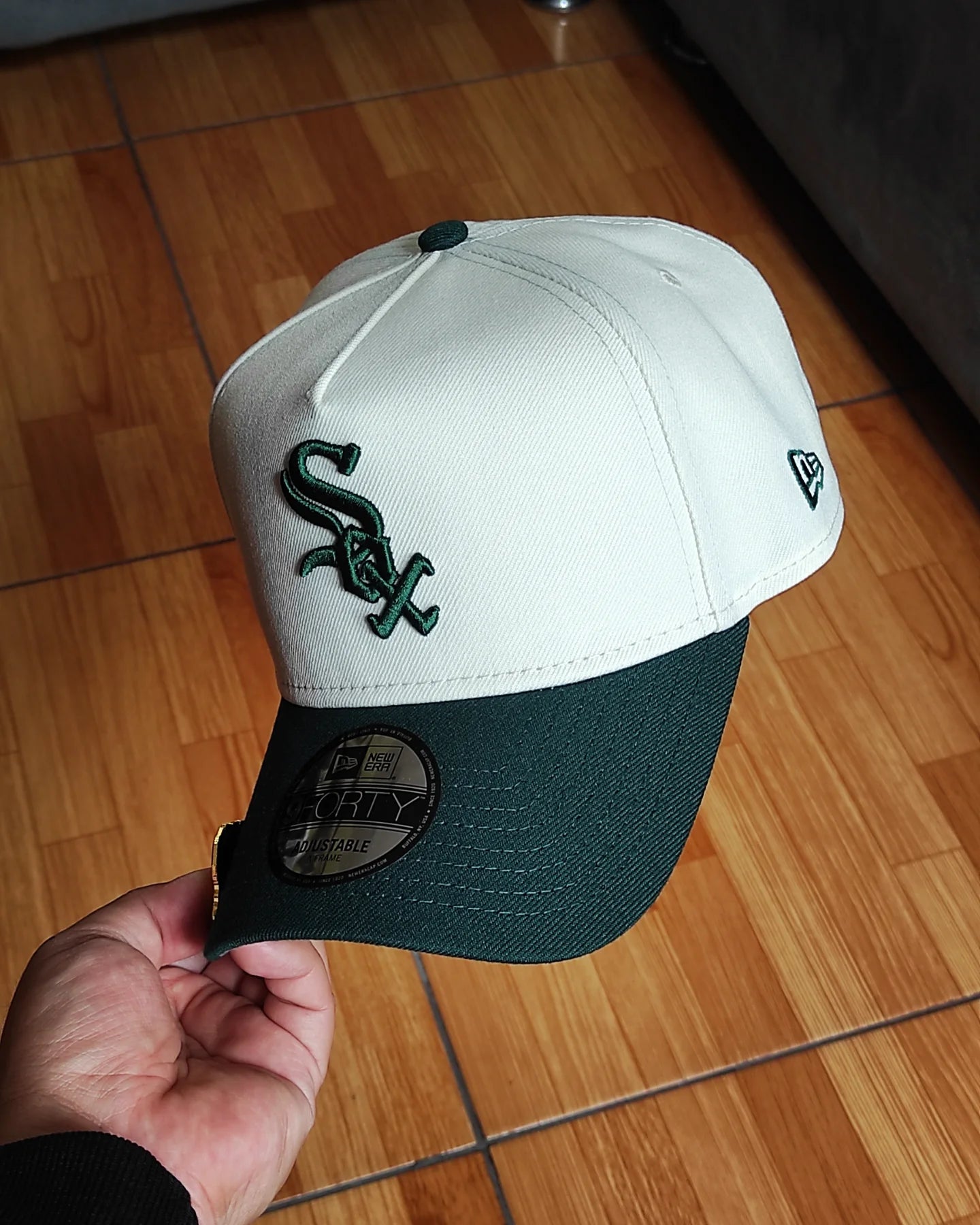 New Era Chicago White Sox comiskey chrome dark green 9Forty Snapback Hat