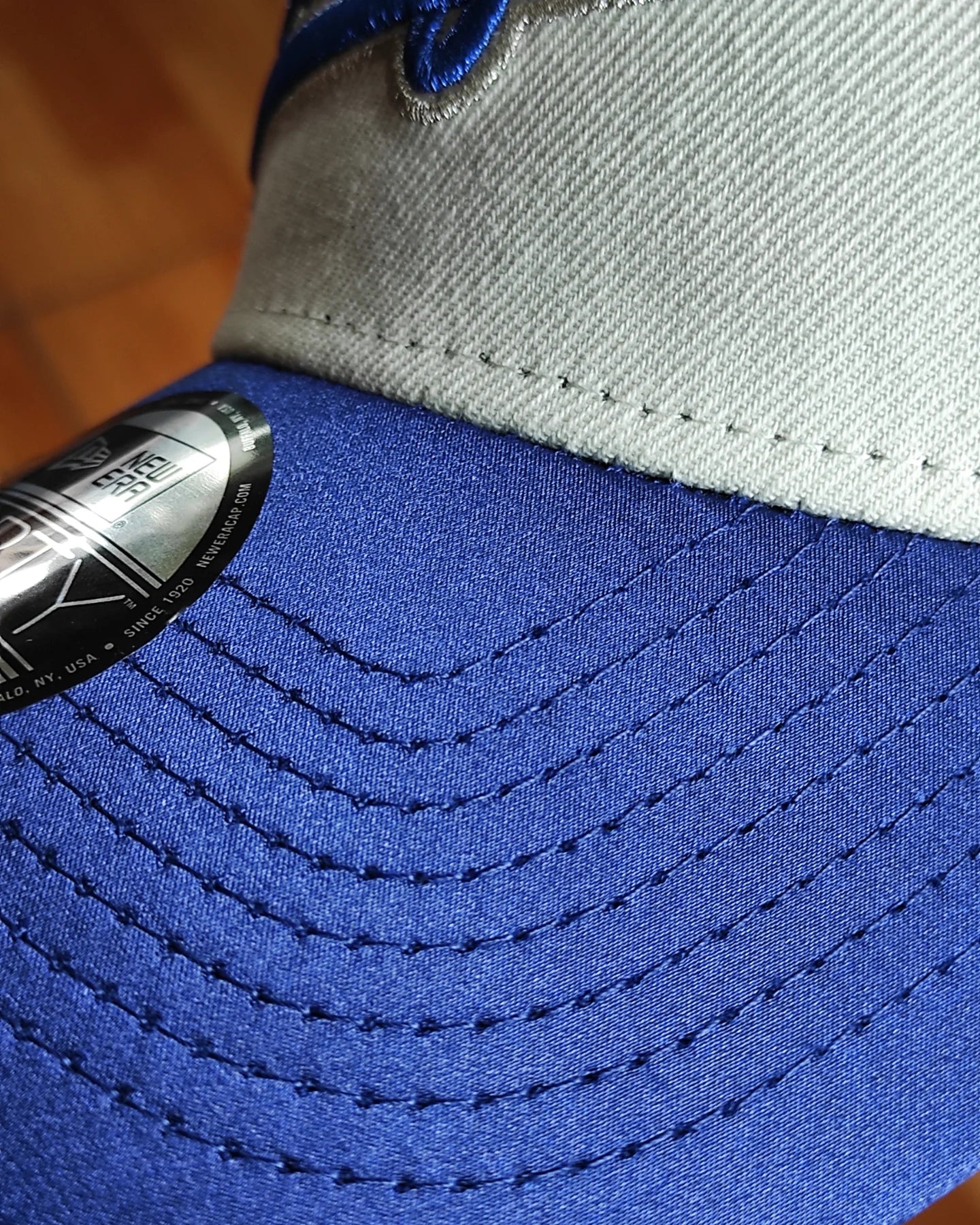 New Era Los Angeles Dodgers Chrome víscera Satinada Two Tone A Frame 9Forty Snapback Hat