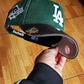 New Era Los Angeles Dodgers DENIM Green 9FORTY A-FRAME Snapback