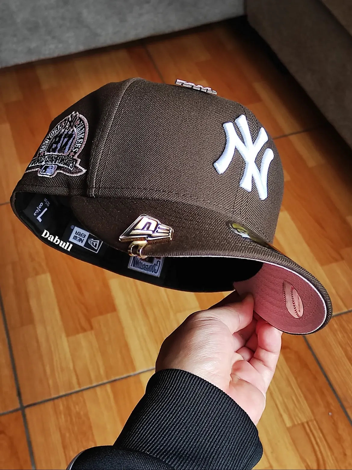 New York yankees mlb walnut pink uv / new era 59fifty