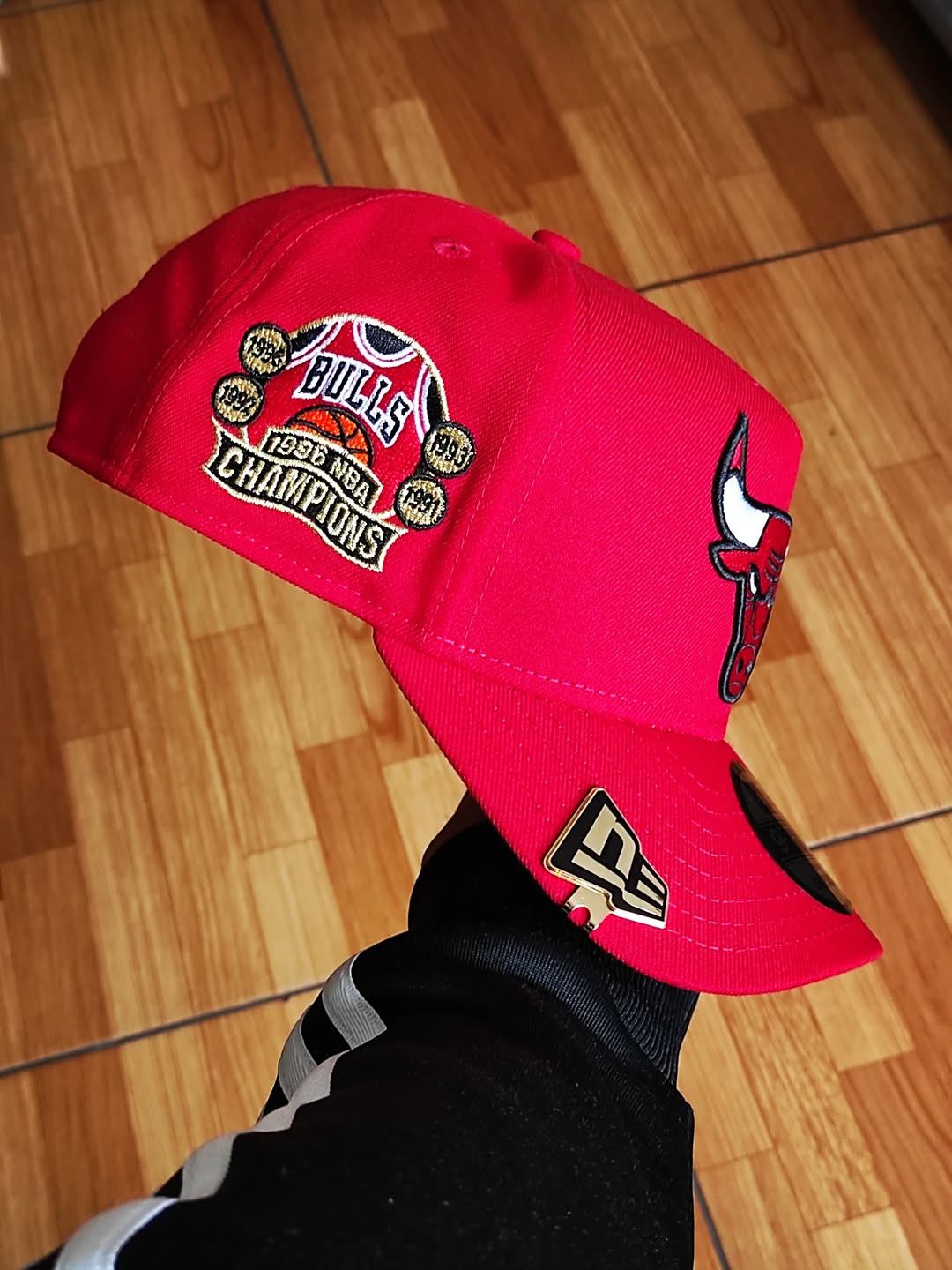 New Era Chicago Bulls NBA champions 1996 red 9Fifty A Snapback