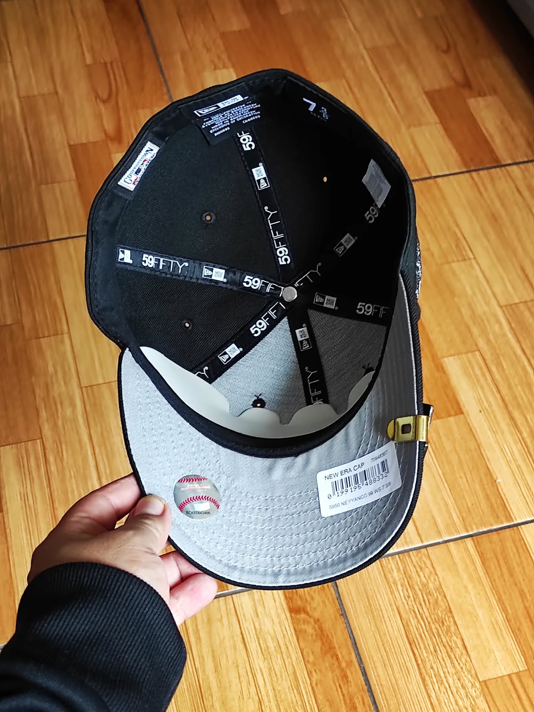 NEW ERA NEW YORK YANKEES WORLD SERIES 1999 METALIC BLACK 59FIFTY