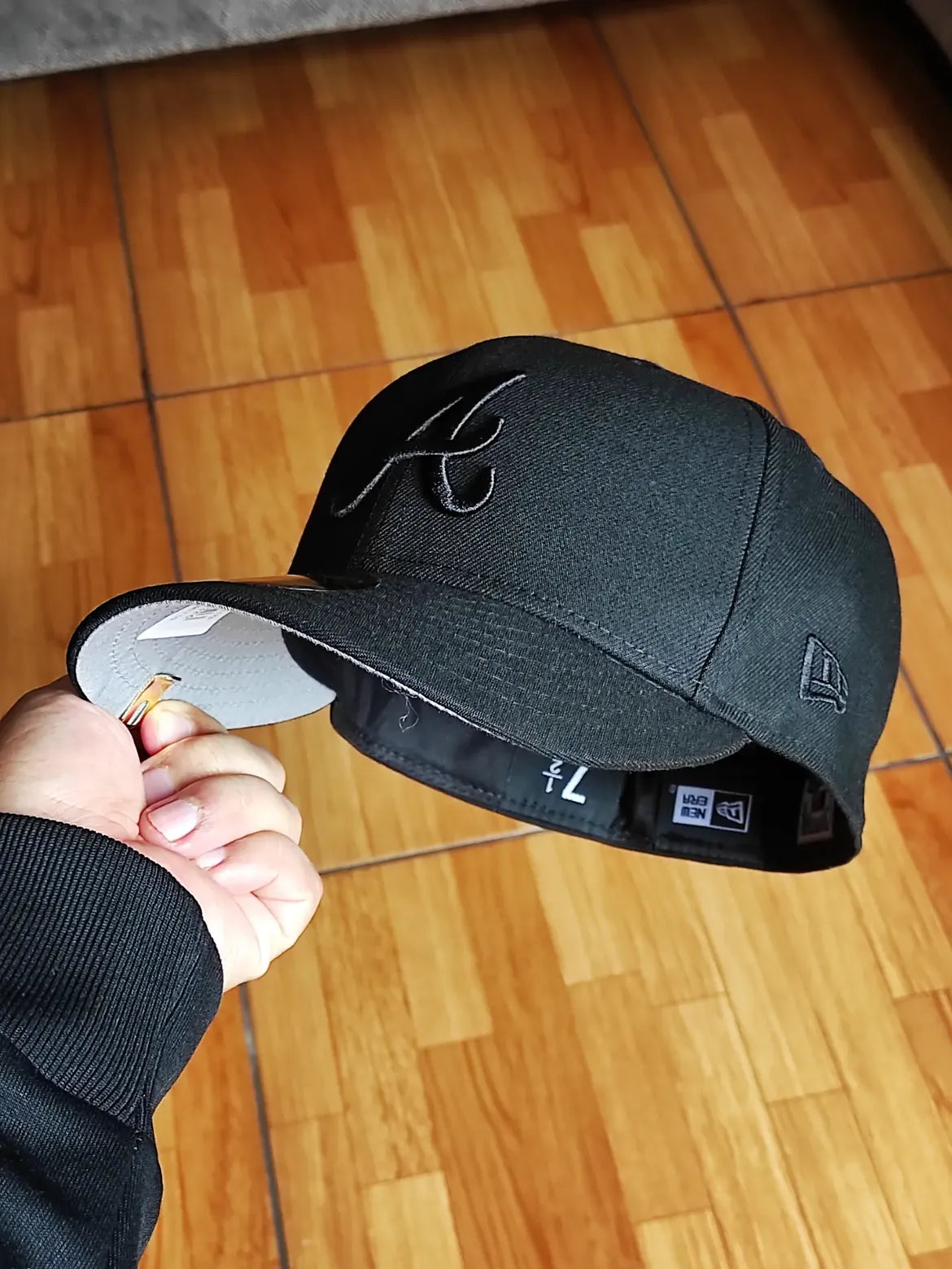 59FIFTY New Era Atlanta Braves World Series black on black gold