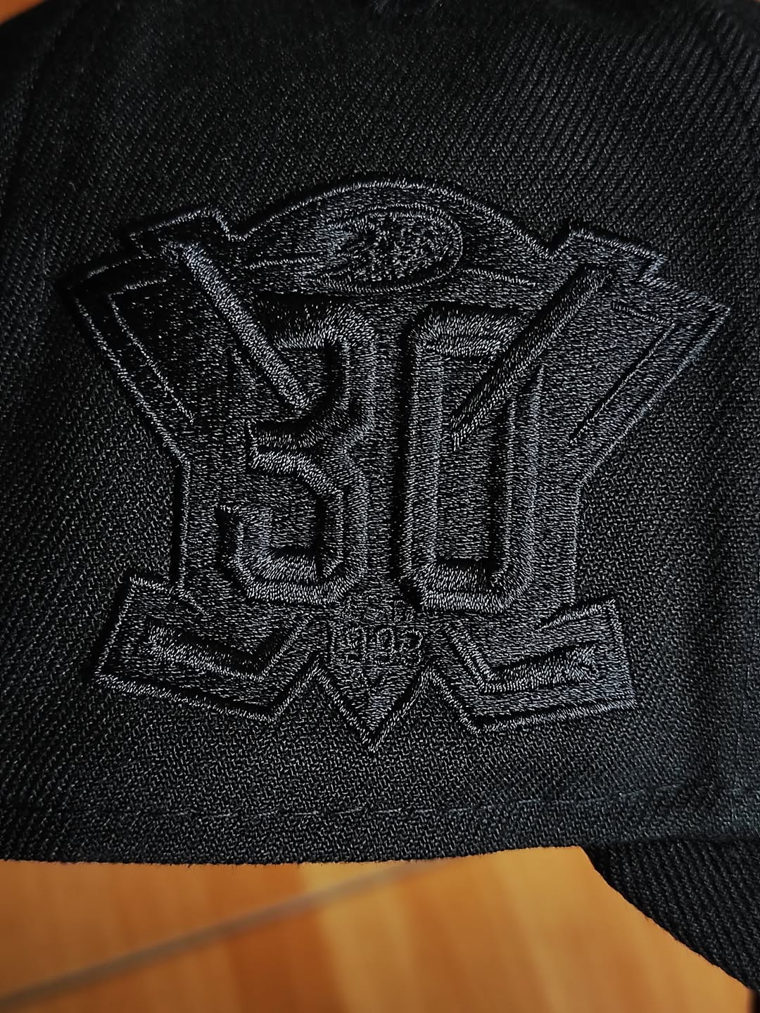 New Era Anaheim Ducks 30th Anniversary Blackout Orange Laser Prime Edition 59Fifty Fitted Hat
