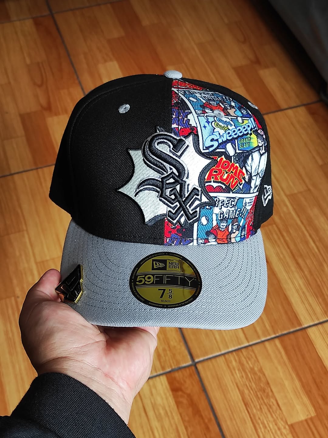 Chicago White Sox New Era 2025 MLB Diamond Hero Edition 59FIFTY Fitted Hat - Black/Gray