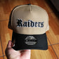 New era Las Vegas Raiders Khaki Black 2 Tone Team Shield SP 9Fifty A-Frame Snapback