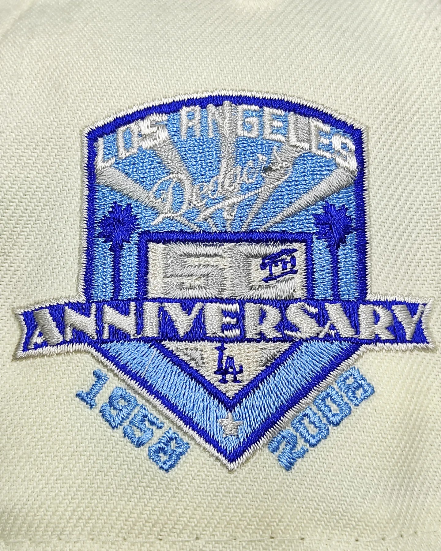 New Era Los Angeles Dodgers 50th aniversario cream dome prime edition 59 FIFTY