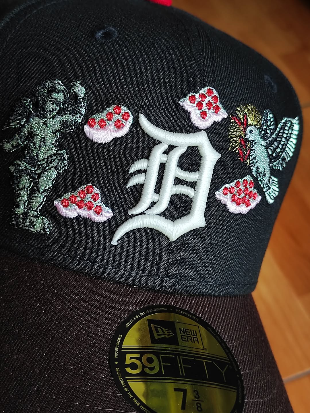 Detroit tigers mlb BLACK two tone pink uv/ New Era 59fifty