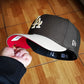 New Era 59fifty mlb los angeles dodgers 100th anniversary two tone / scarlet uv fitted cap