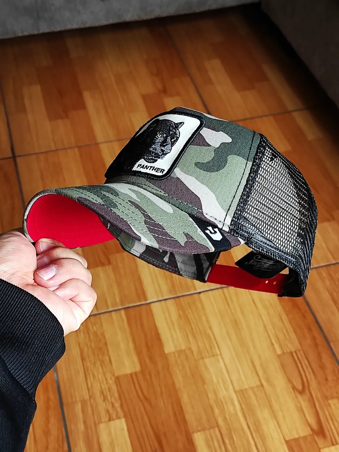 Gorra trucker camuflaje pantera Panther Camouflage Seasonal The Farm de Goorin Bros.