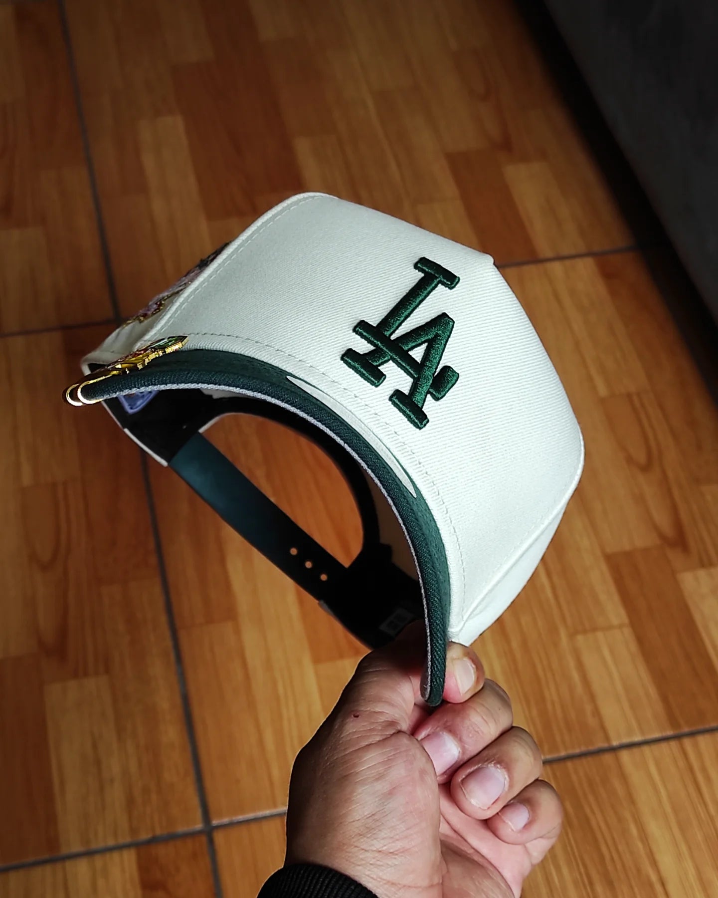 New Era Los Angeles Dodgers 100 th aniversario chromw dark green 9Forty Snapback Hat