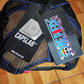 Gorra capslab luffy one peace trucker negra azul