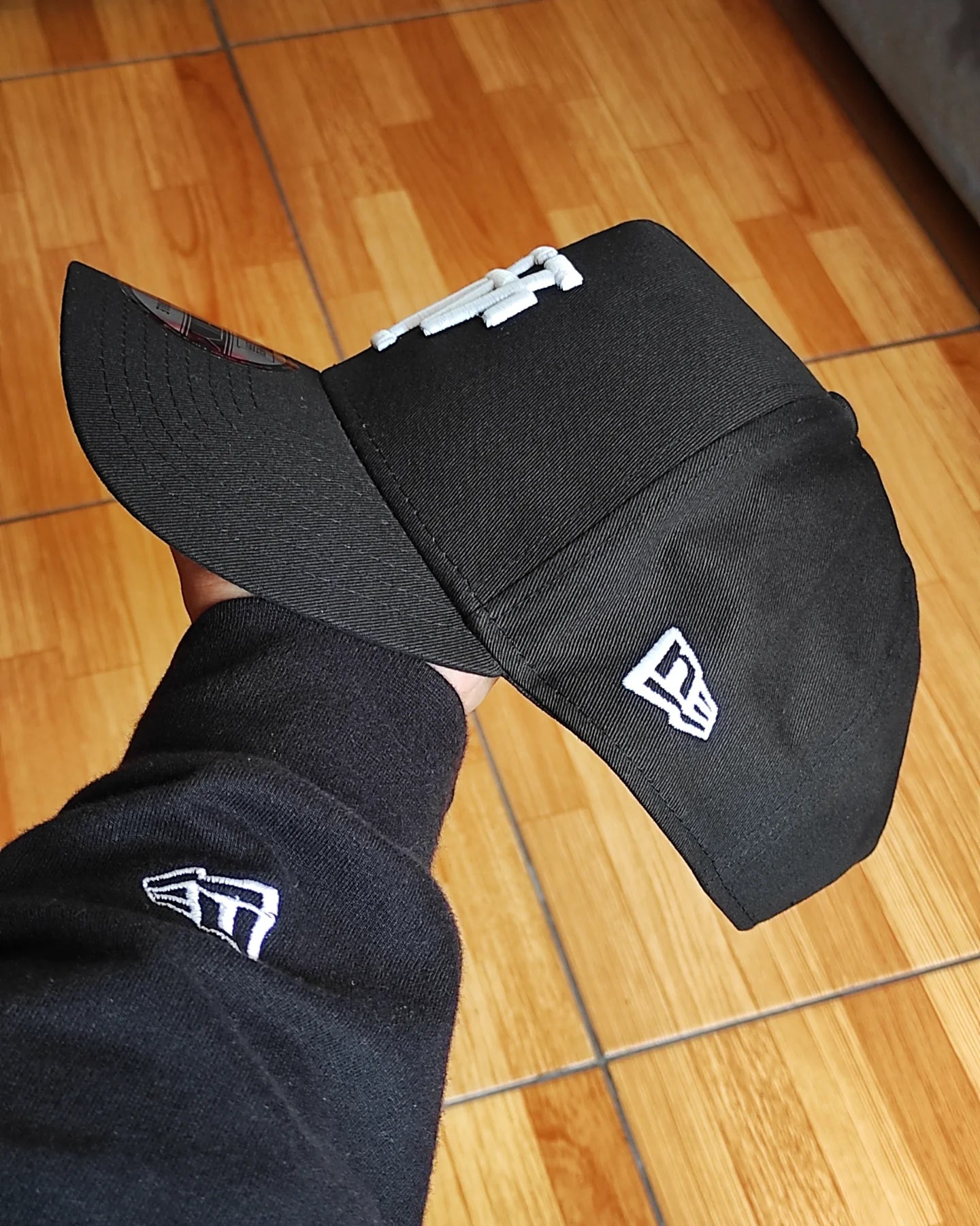 New Era Los Angeles Dodgers UPSIDE LOGO glow 🔦 black 9forty a-frame snapback