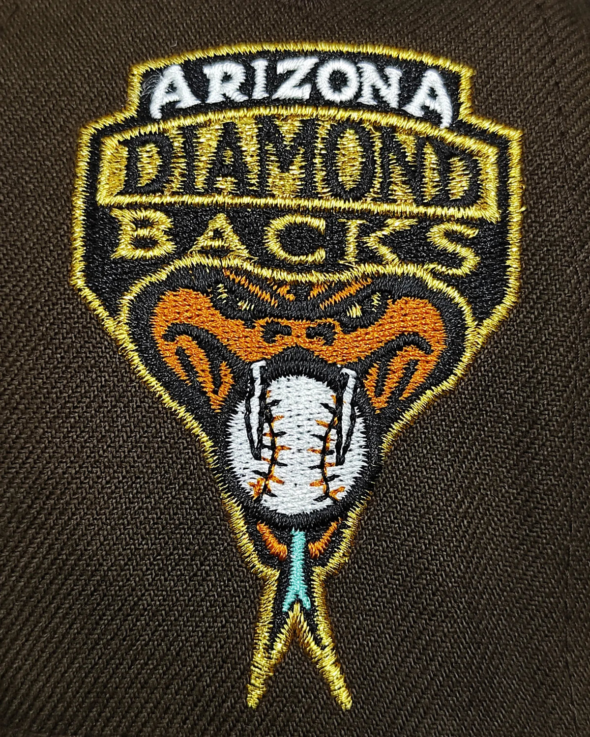 Diamondbacks Patch New Era 59 Fifty Arizona Diamondbacks Fields inaugural patch brown ...