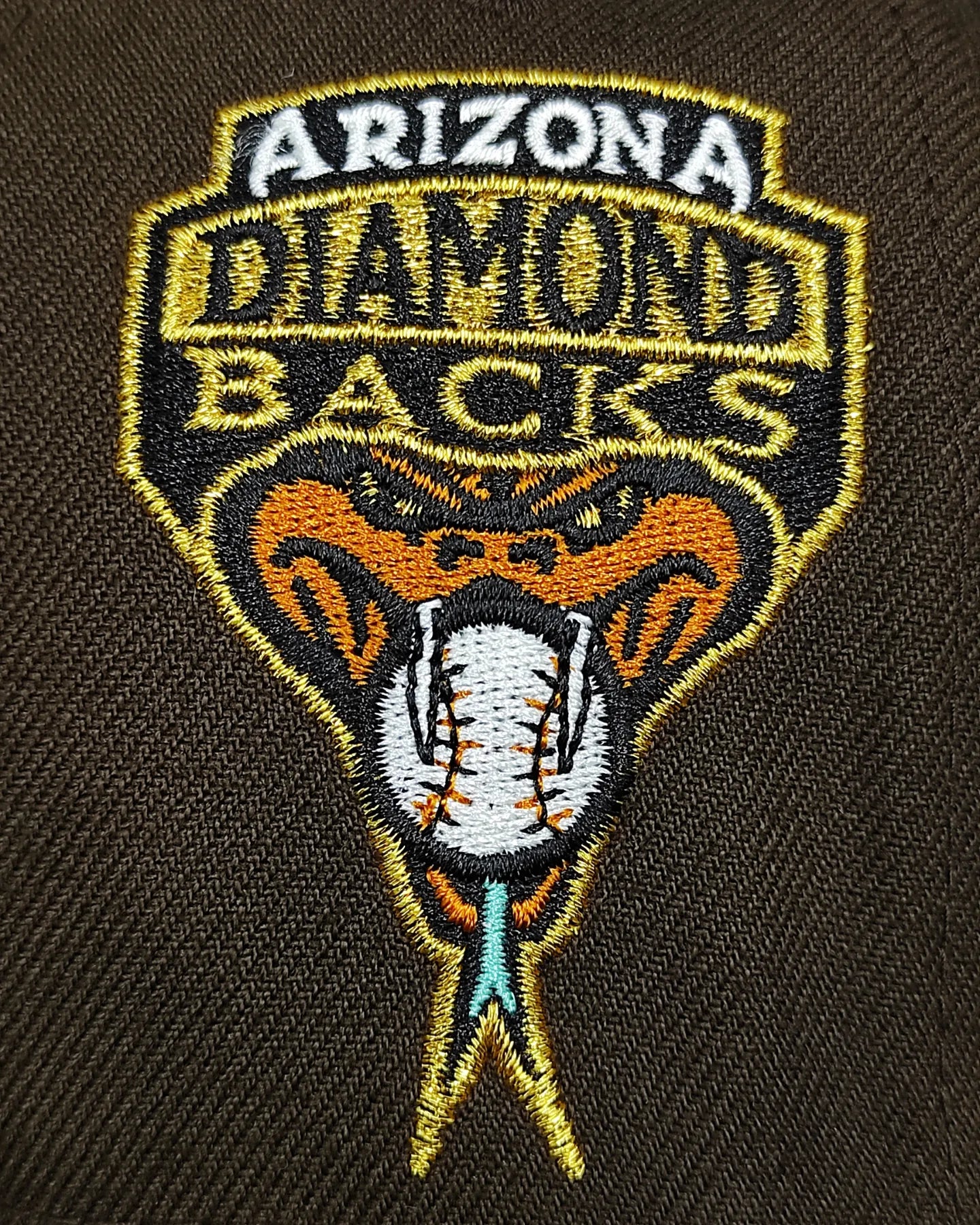 New Era 59 Fifty Arizona Diamondbacks Fields inaugural patch brown