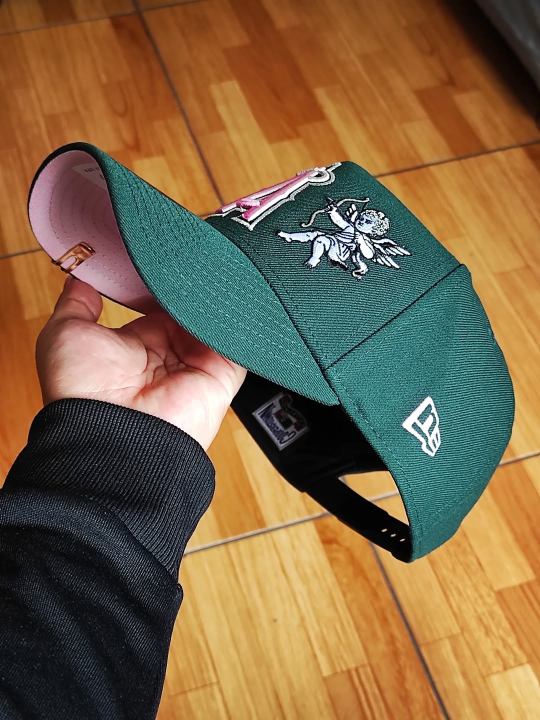 NewEra Anaheim ANGELS cupid 🏹 dark Green 9FORTY A-FRAME SNAPBACK