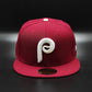New Era Philadelphia Phillies   Retro Fitted - Cardinal, White