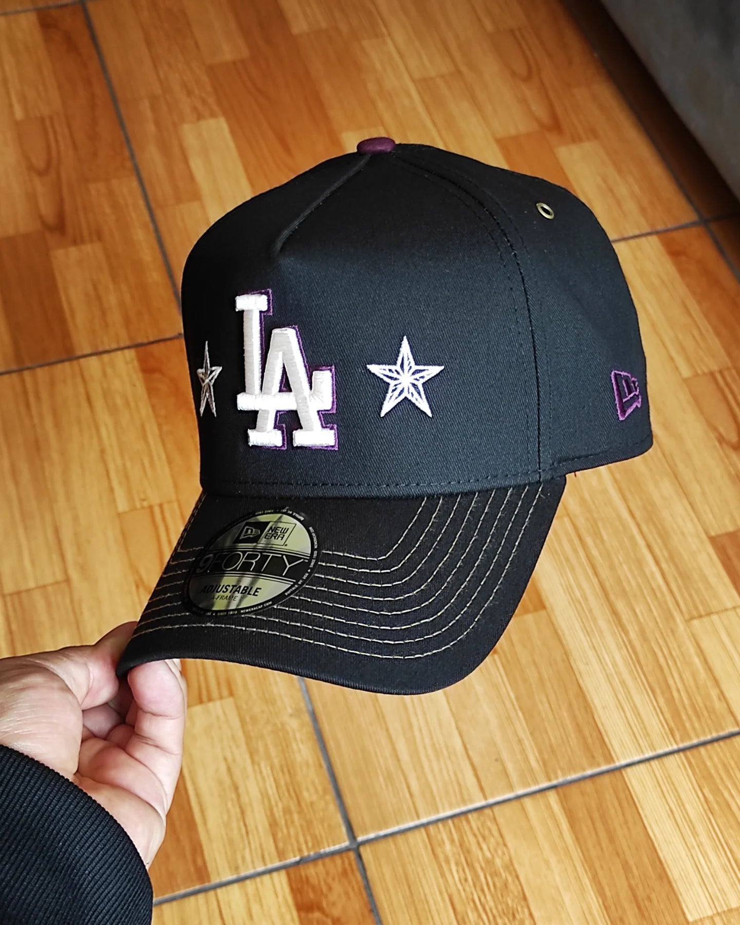 New Era Los Angeles Dodgers Star ✨ black/purple  9 FORTY A-FRAME