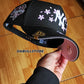 New Era New York Yankees world series cherry Blossom🌸  BLACK 9forty a frame