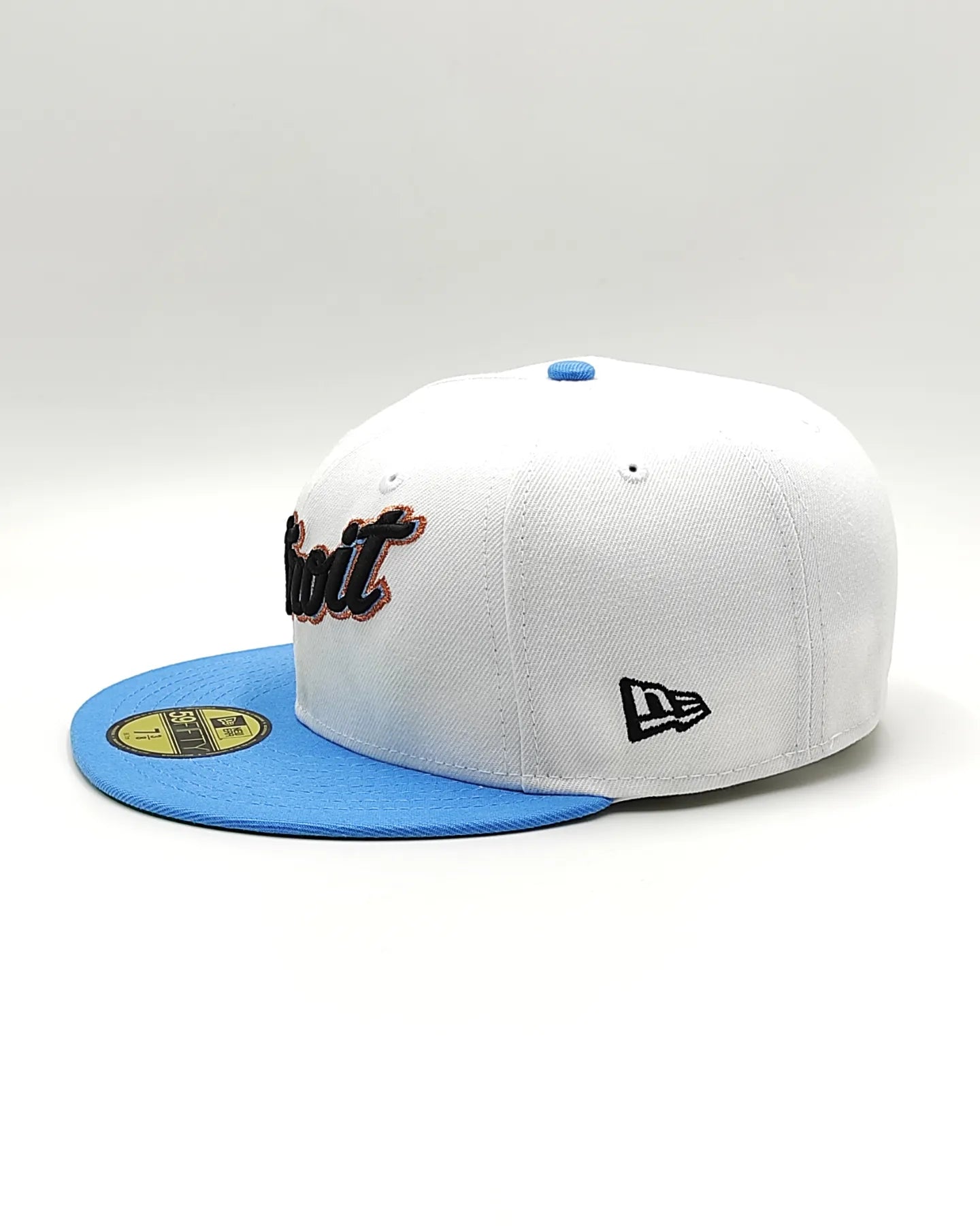 Opening Day Tigers New Era 59FIFTY White & Radiant Blue Hat Green Botton