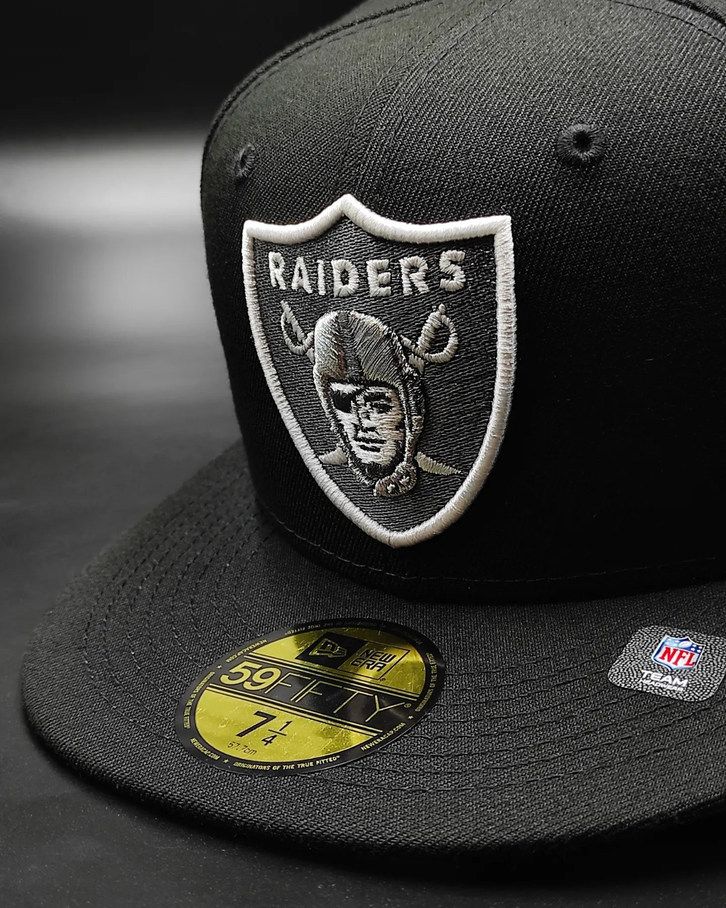 New Era Las Vegas Raiders super bowl xv black edition 59fifty fitted hat