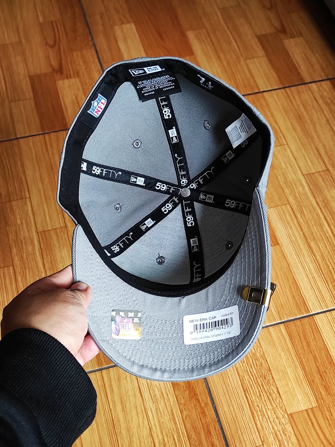 New era las Vegas Raiders 60th aniversario gray 59fifty