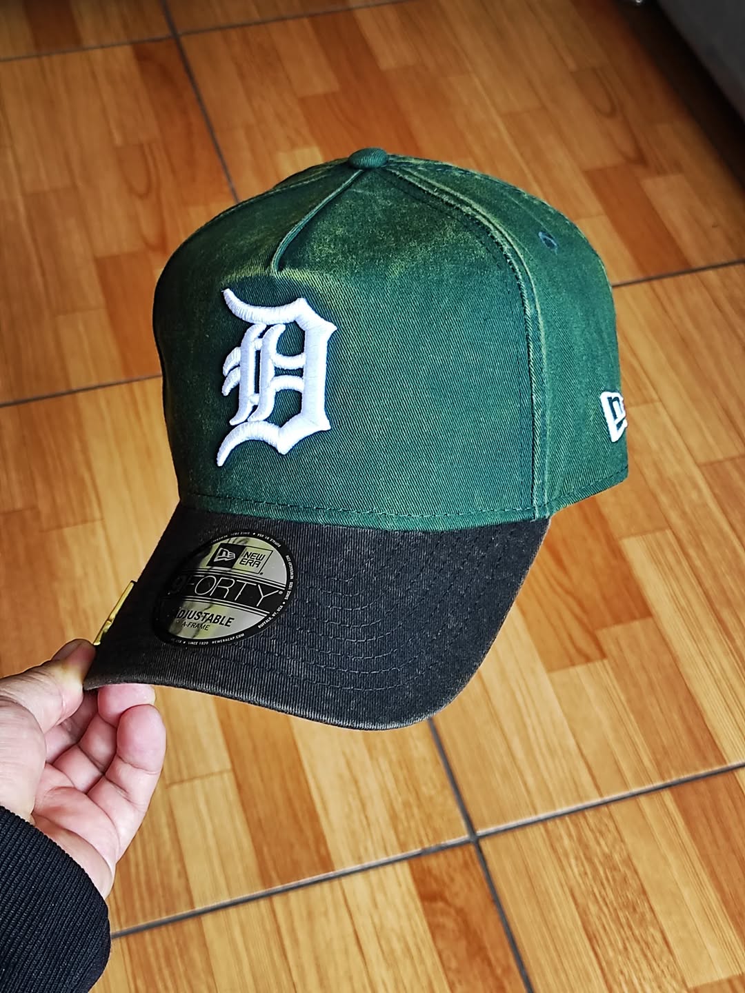 New era Detroit tigers DENIM green 9FORTY A-FRAME Snapback