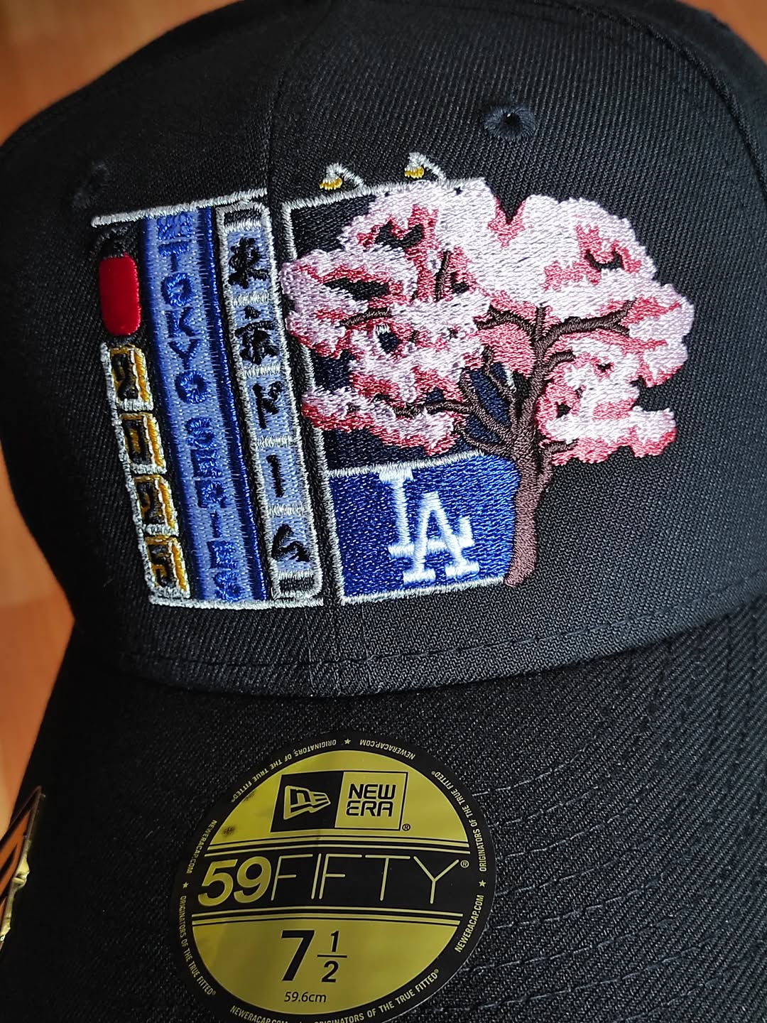 New Era Los Angeles Dodgers Tokyo🇯🇵 Series Black Pink Prime Edition 59Fifty Fitted Hat