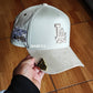 Los Angeles Dodgers'Cream ' 9FORTY A-Frame Strapback New era