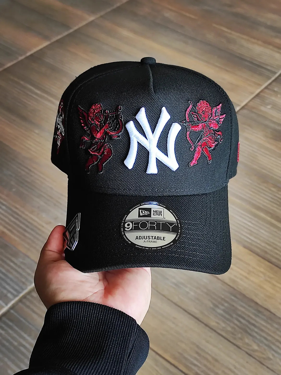 New Era New York Yankees world series Ángel 🏹 black red 9forty a frame