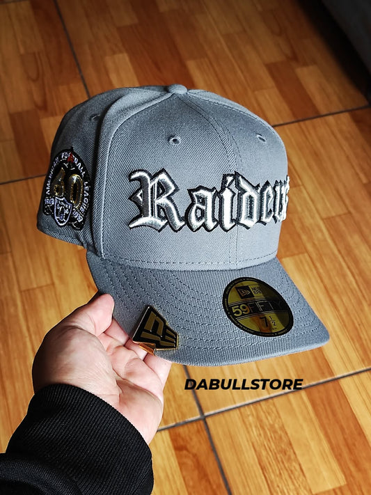 New era las Vegas Raiders 60th aniversario gray 59fifty