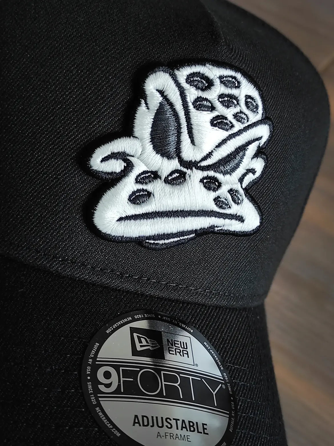 New Era Anaheim Ducks 10th Anniversary Black Prime Edition 9Forty A Frame Snapback Hat