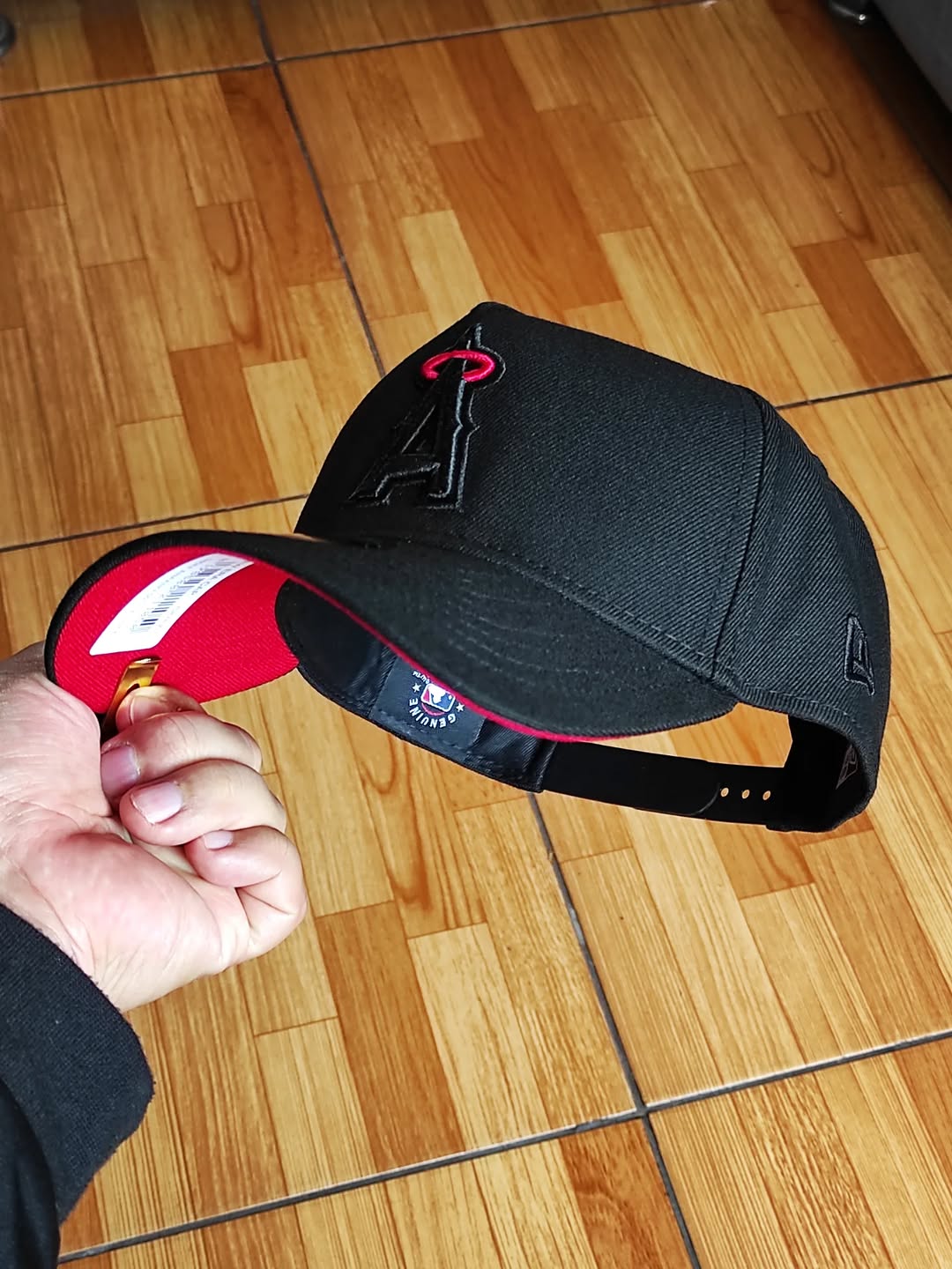 New era Anaheim Angels 50th aniversario black red 9FORTY A-FRAME Snapback