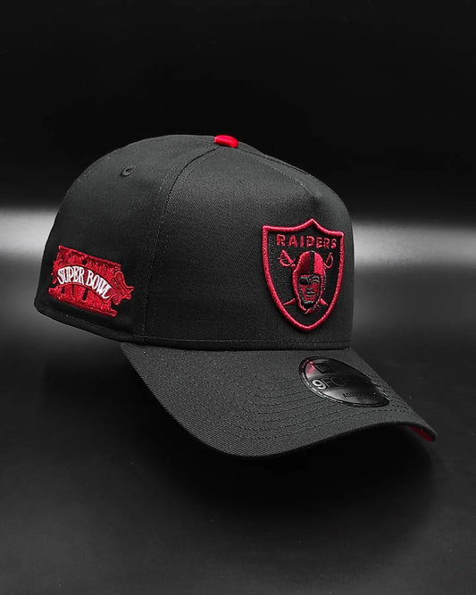 New Era Oakland Raiders 'Negro & Scarlet' 9FORTY A-Frame Snapback