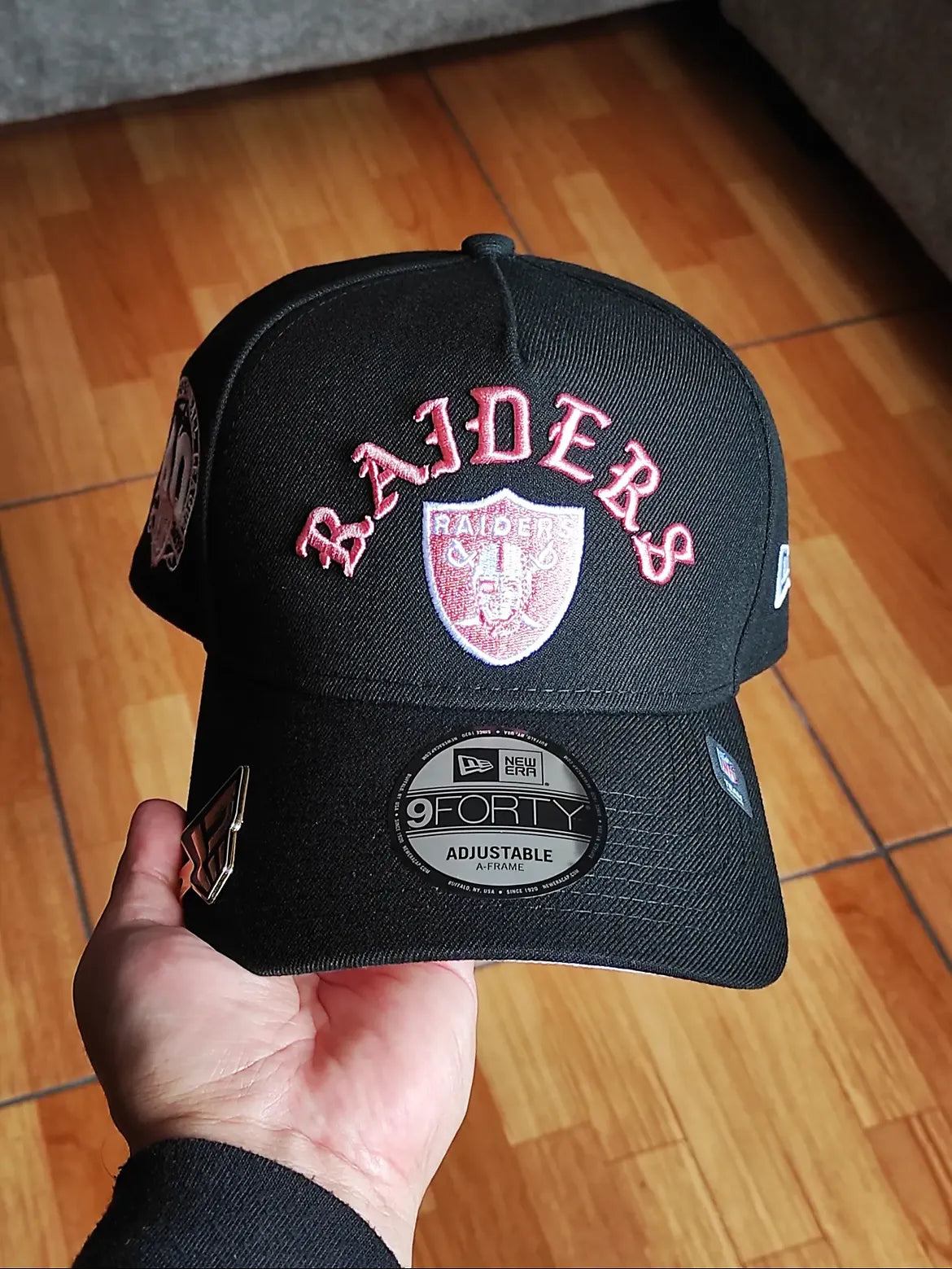 New era Las Vegas Raiders black link 60th Anniversary 9Forty A-Frame Snapback