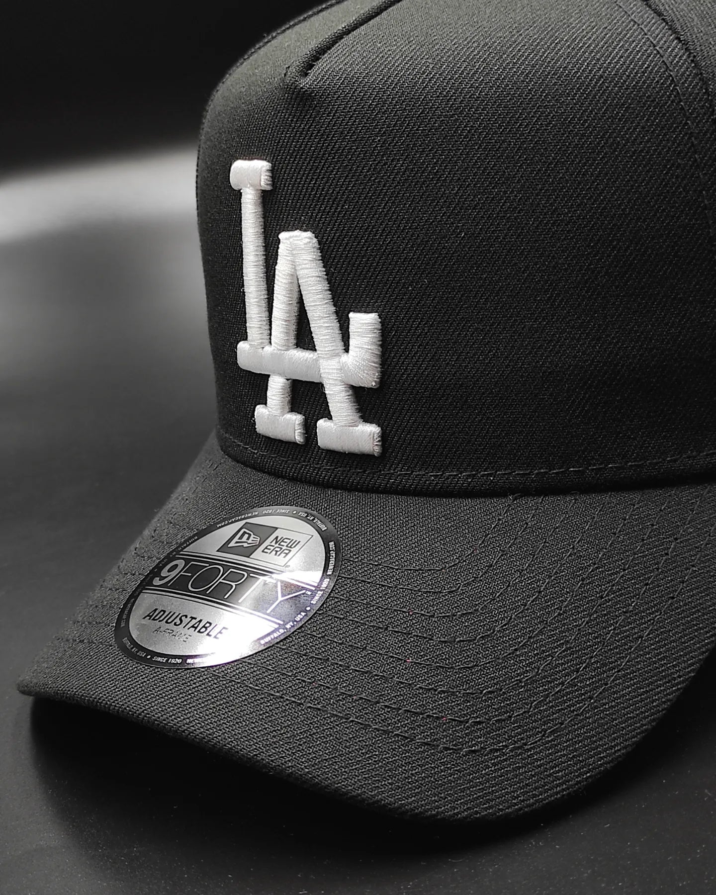 New Era Los Angeles Dodgers world series black red edition a frame snapback hat
