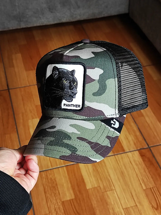 Gorra trucker camuflaje pantera Panther Camouflage Seasonal The Farm de Goorin Bros.