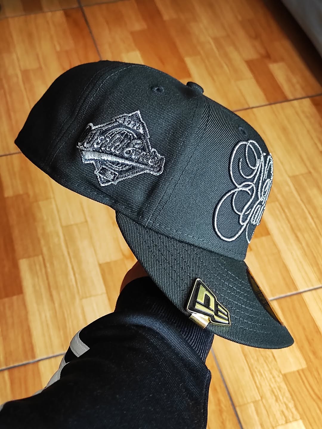 New Era New York Yankees script world series black titanio 59FIFTY